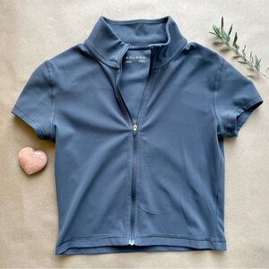 Aritzia Golden Zip-up top